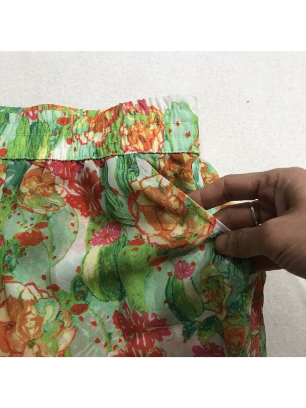 Show Me Your Mumu Shorts Women Size S Elastic Colorful Flower Summer Layer Swing - Picture 9 of 10